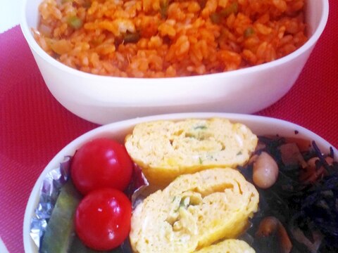 カツオのツナ缶汁で卵焼き